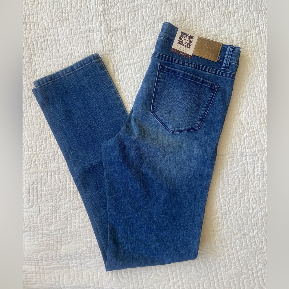 NWT Anne Klein Slim Straight Jeans - Picture 1 of 6
